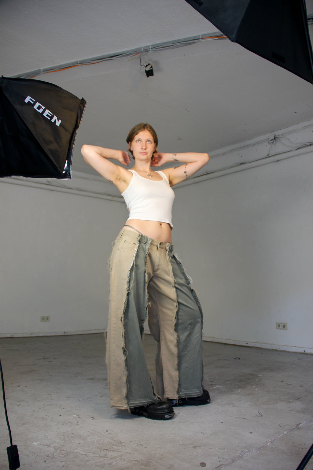 BAGGY SAND DENIM SPG PANTS