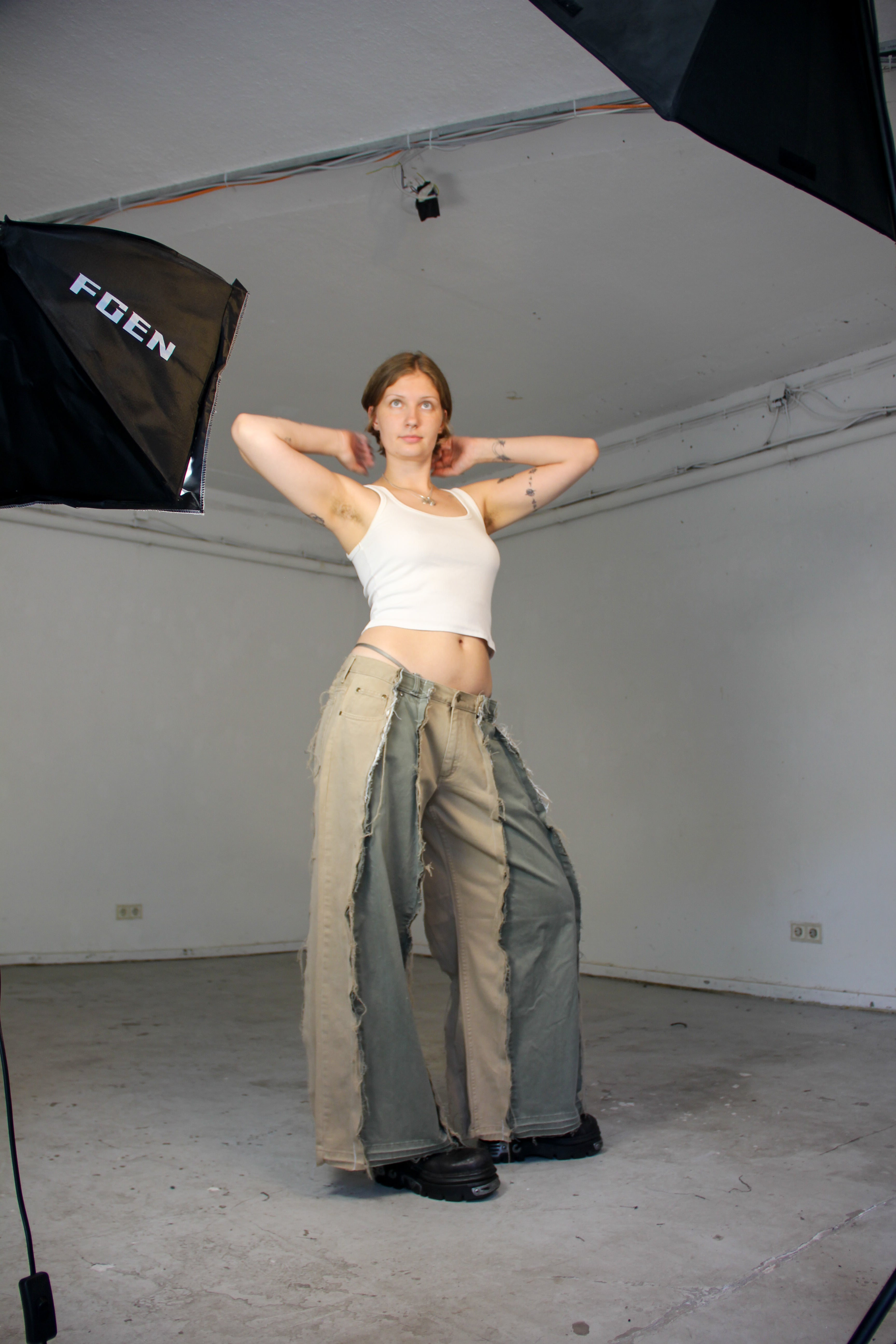 BAGGY SAND DENIM SPG PANTS