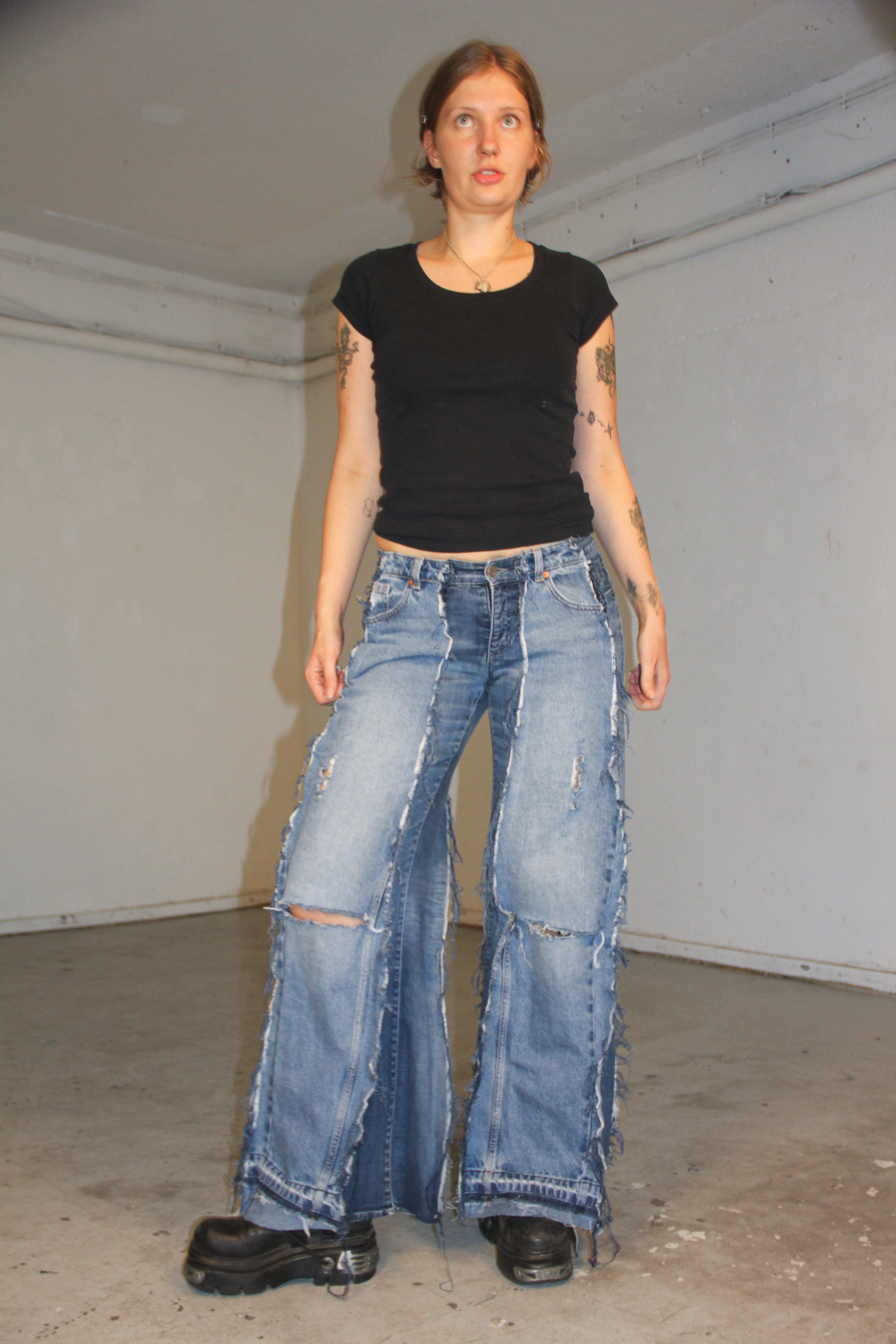CLASSIC RIPPED DENIM SPG PANTS
