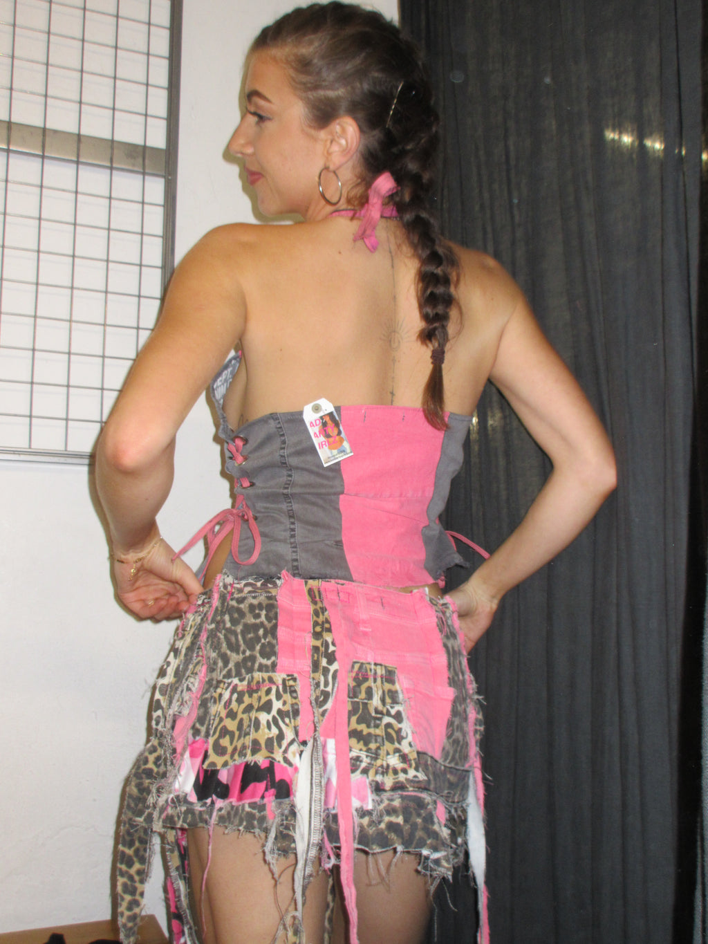 PINK/LEO SPG MINI SKIRT